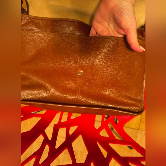 Valentino Brown Vintage Bag W Peeling Insoles 10x14x3 Inches - Picture 7 of 16